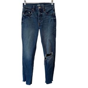 Old Navy Sky-Hi Straight Extra High Rise Denim Blue Jeans Size 0